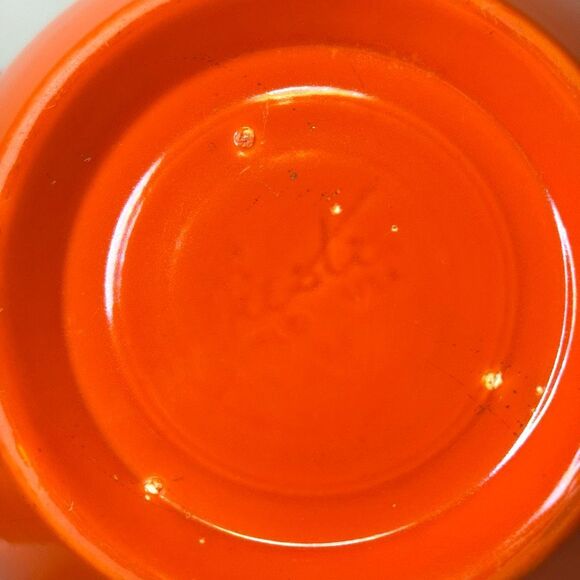 Vintage Fiesta Radioactive Red Mixing Bowl #4 CHIPS - Picture 5 of 9